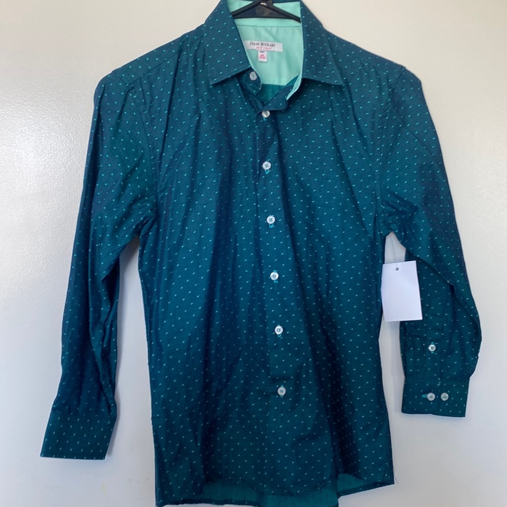 NWT Isaac Mizrahi Boys Button Down Shirt Size M (9-10 Yrs)